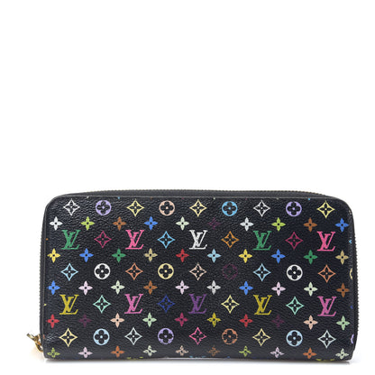 Louis Vuitton Monogram Multicolor Zippy Wallet Black Grenade 1 of 6