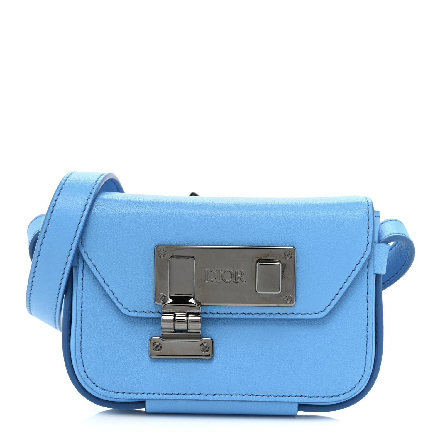 Christian Dior Smooth Calfskin Nano Pouch Cornflower 1 of 13