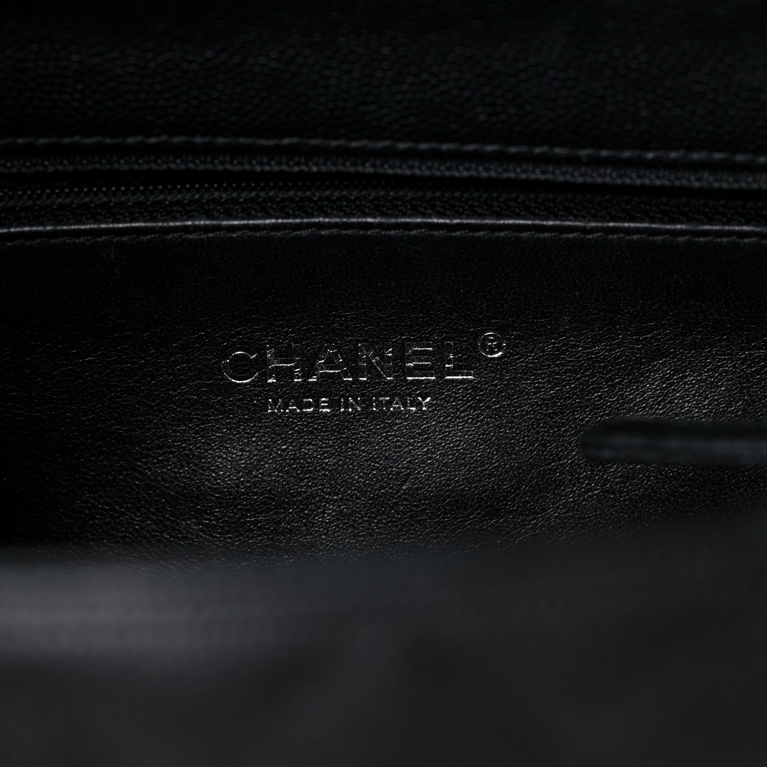 Chanel Caviar Lizard Embossed Quilted Small Coco Handle Flap Black 5 of 15