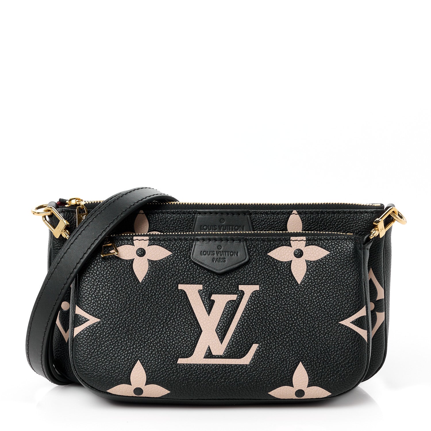 Louis Vuitton Empreinte Monogram Giant Multi Pochette Accessories Black Beige 1 of 11