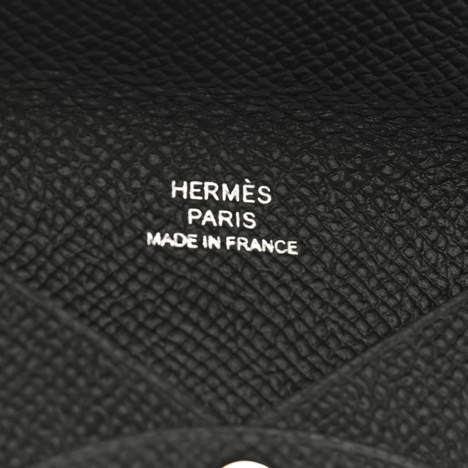 Hermes Epsom Calvi Card Case Black 6 of 8