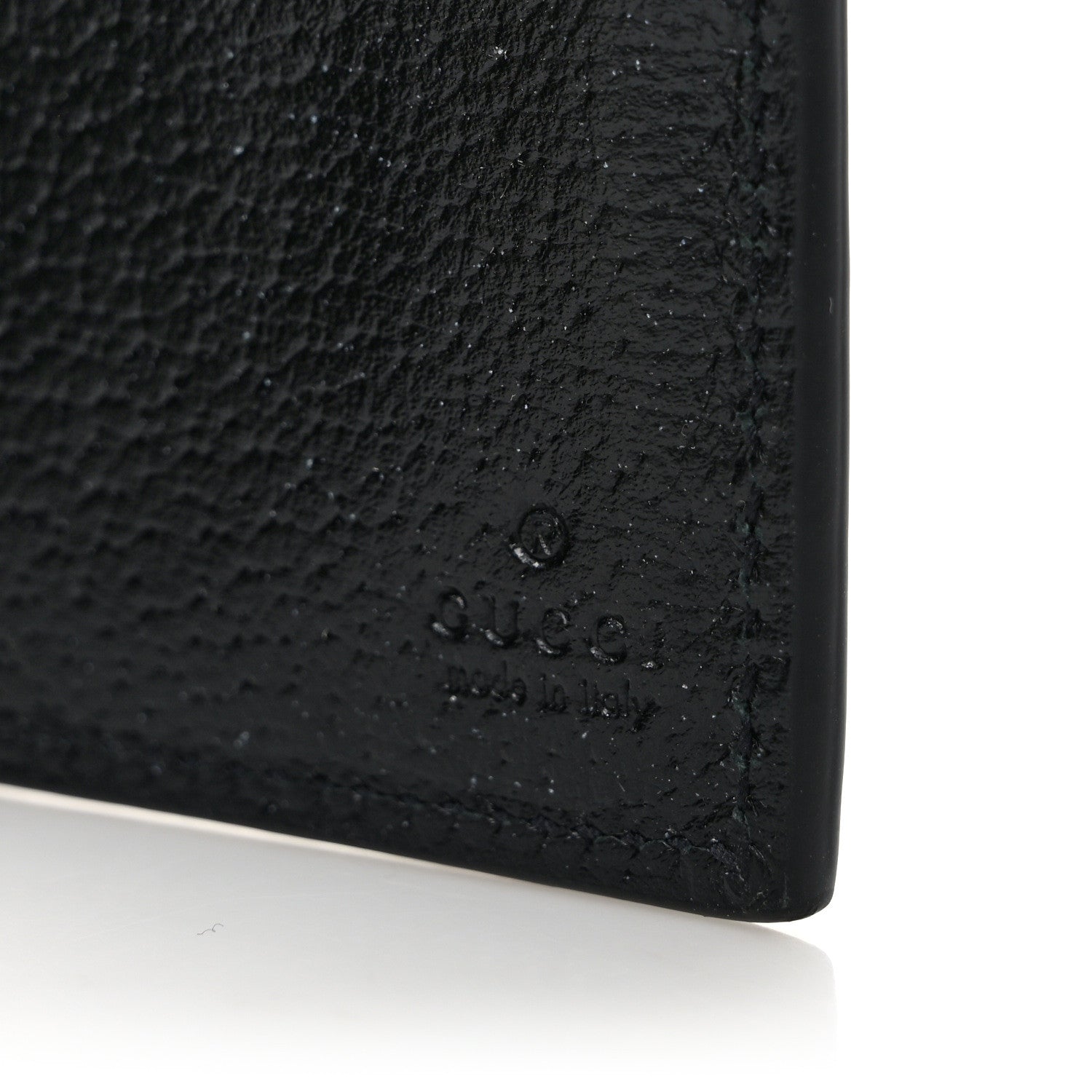 Gucci Calfskin Bee Bi-Fold Wallet Black 7 of 8