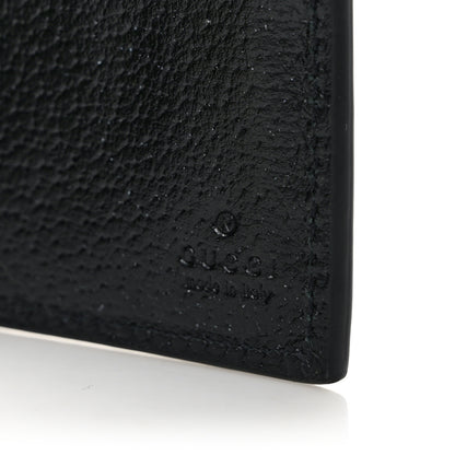 Gucci Calfskin Bee Bi-Fold Wallet Black 7 of 8