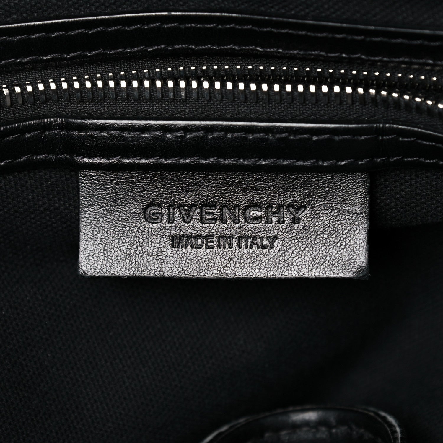 Givenchy Waxed Calfskin Medium Nightingale Logo Strap Black 6 of 19
