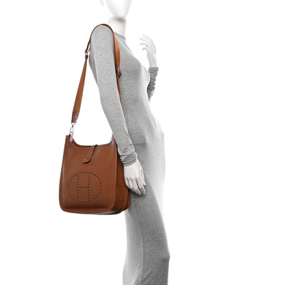 Hermes Taurillon Clemence Evelyne III GM Gold 2 of 11