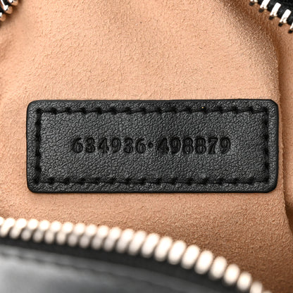 Gucci Calfskin Matelasse Aria Mini GG Marmont Chain Shoulder Bag Black 7 of 10