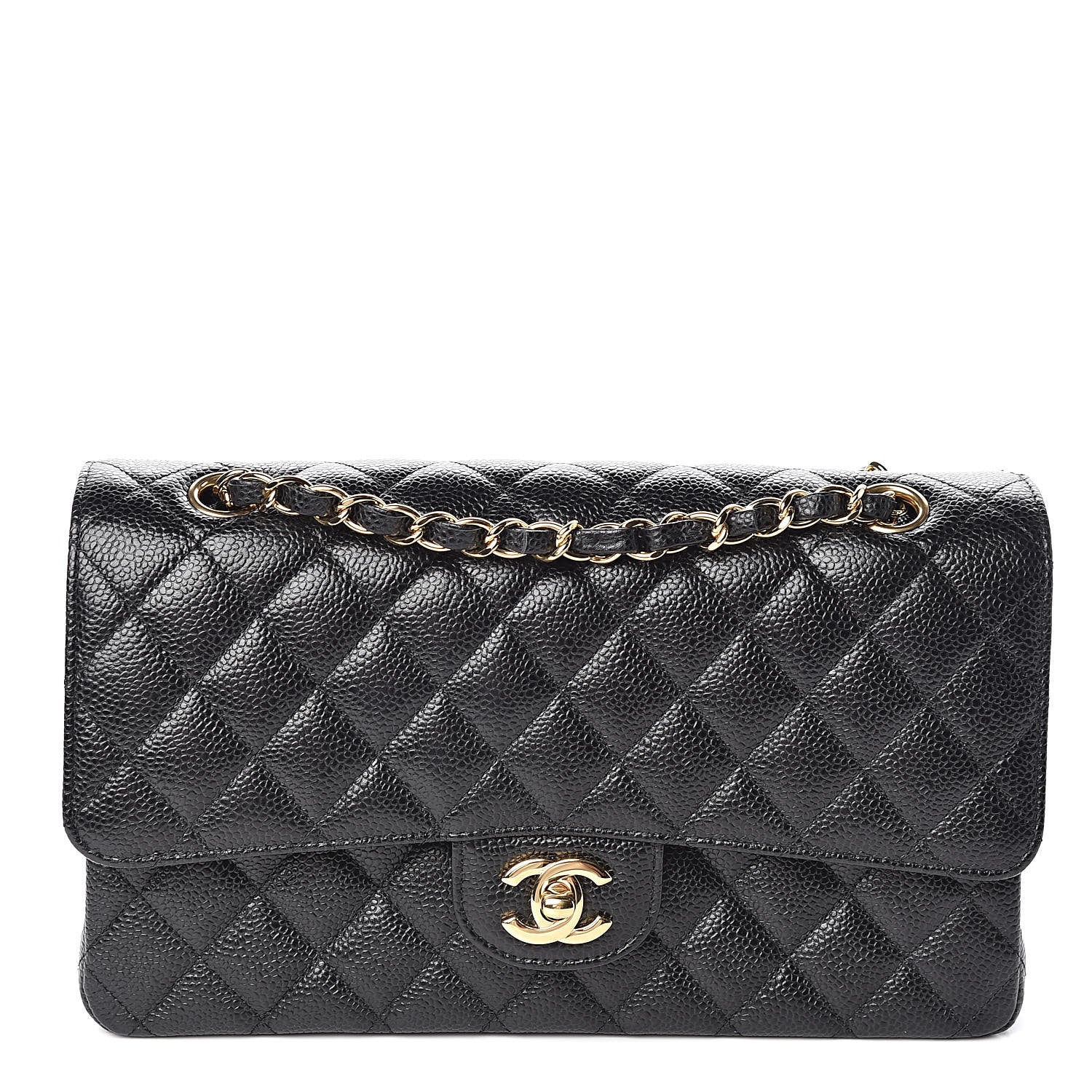 Chanel Caviar Quilted Medium Double Flap Black 1 of 10