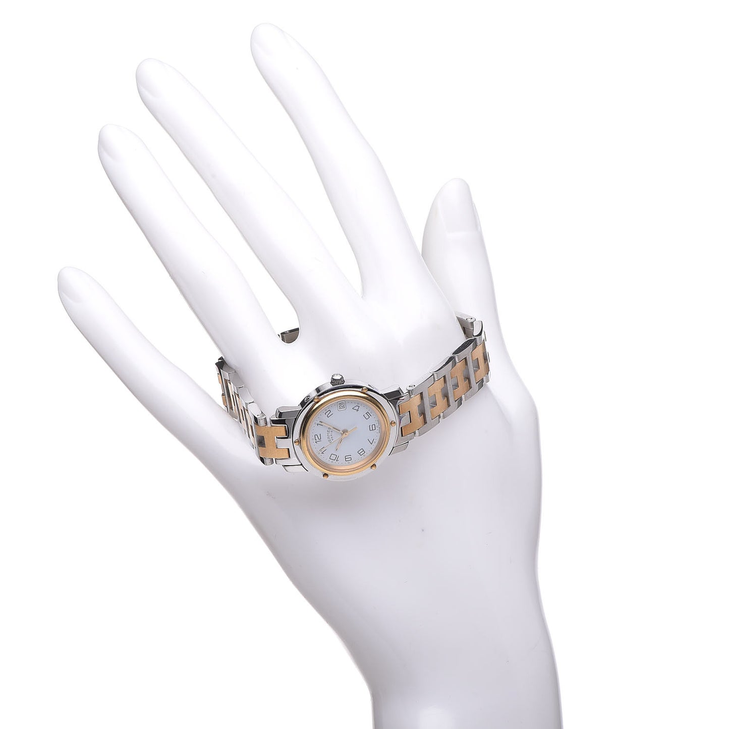 Stainless Steel 24mm Clipper Quartz Watch Gold