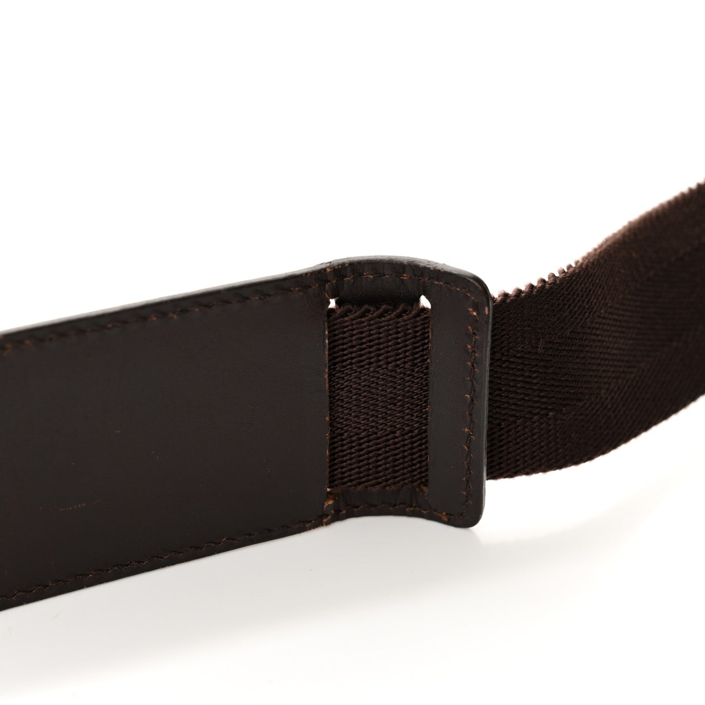 GG Supreme Monogram Belt Bag Dark Brown