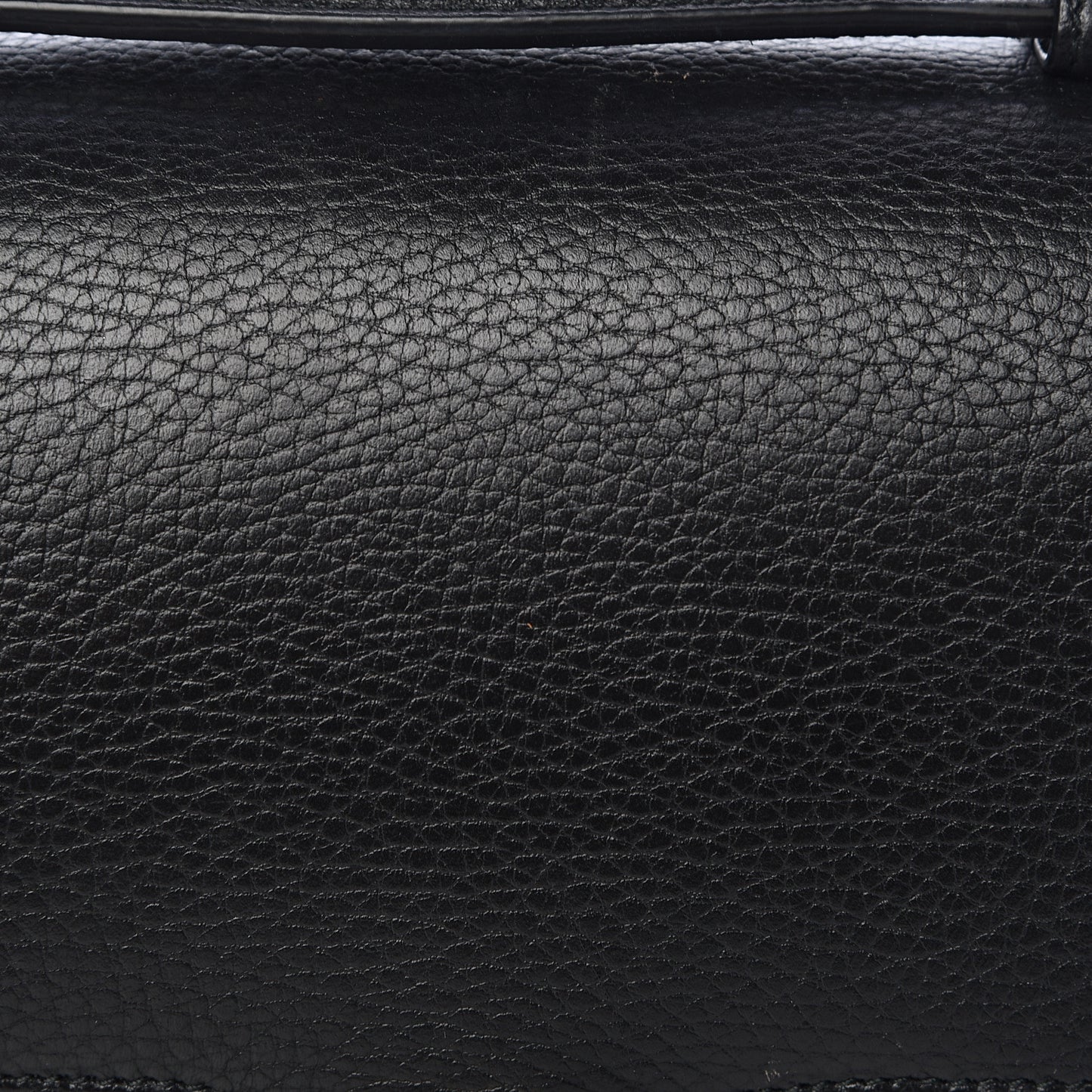 Dollar Calfskin Medium Interlocking G Top Handle Shoulder Bag Black