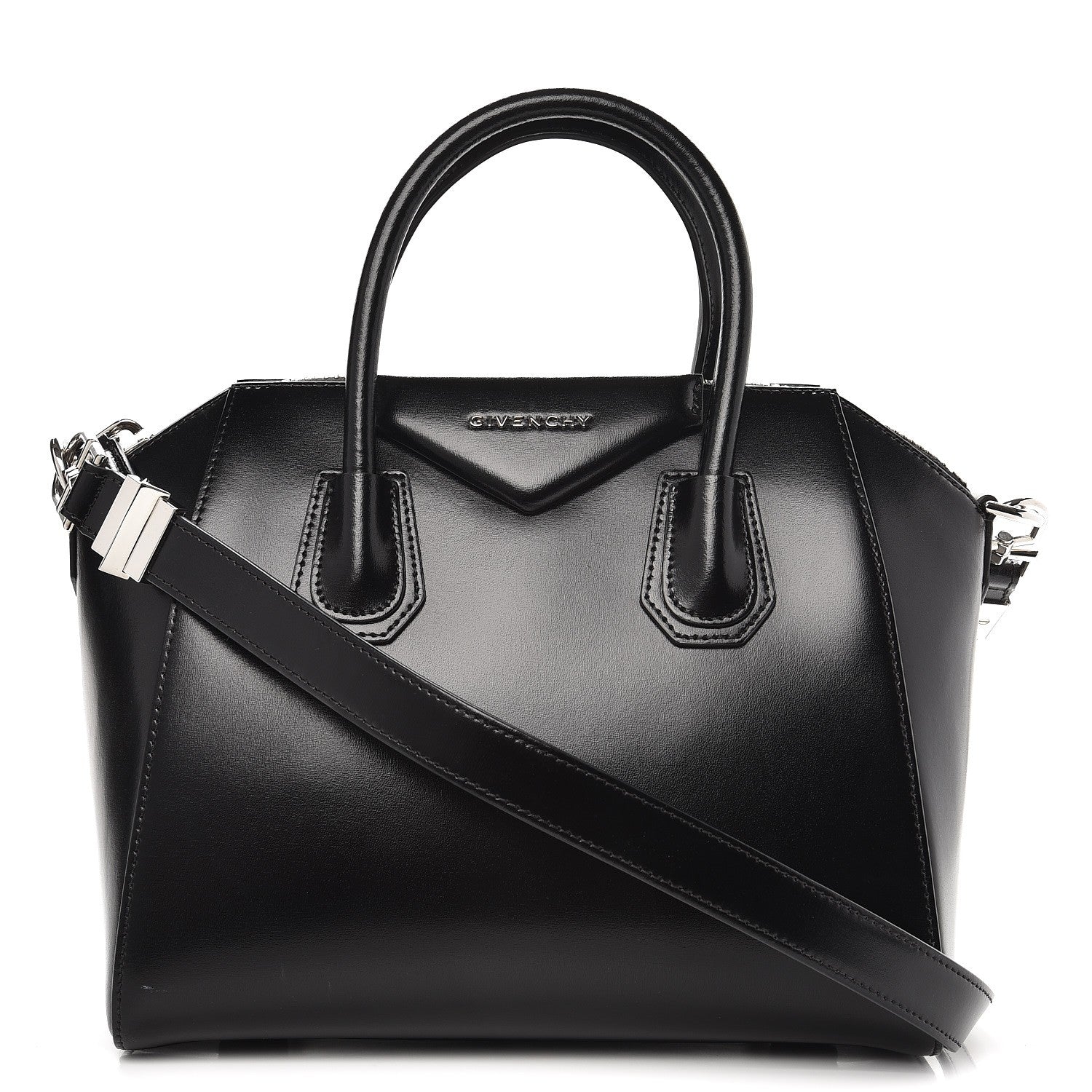 Givenchy Shiny Lord Calfskin Small Antigona Black 1 of 9