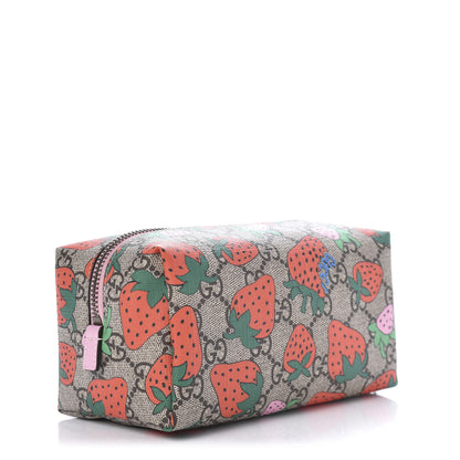 Gucci GG Supreme Monogram Strawberry Cosmetic Case 3 of 11