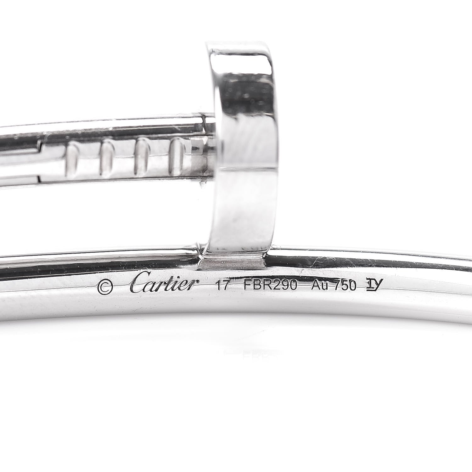 Cartier 18K White Gold Juste Un Clou Bracelet 17 4 of 4