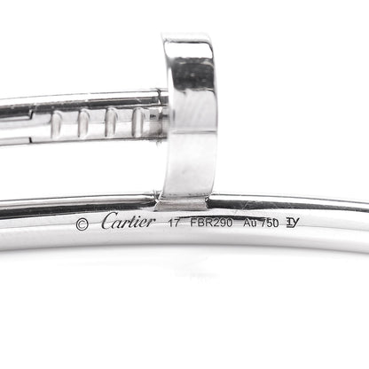 Cartier 18K White Gold Juste Un Clou Bracelet 17 4 of 4