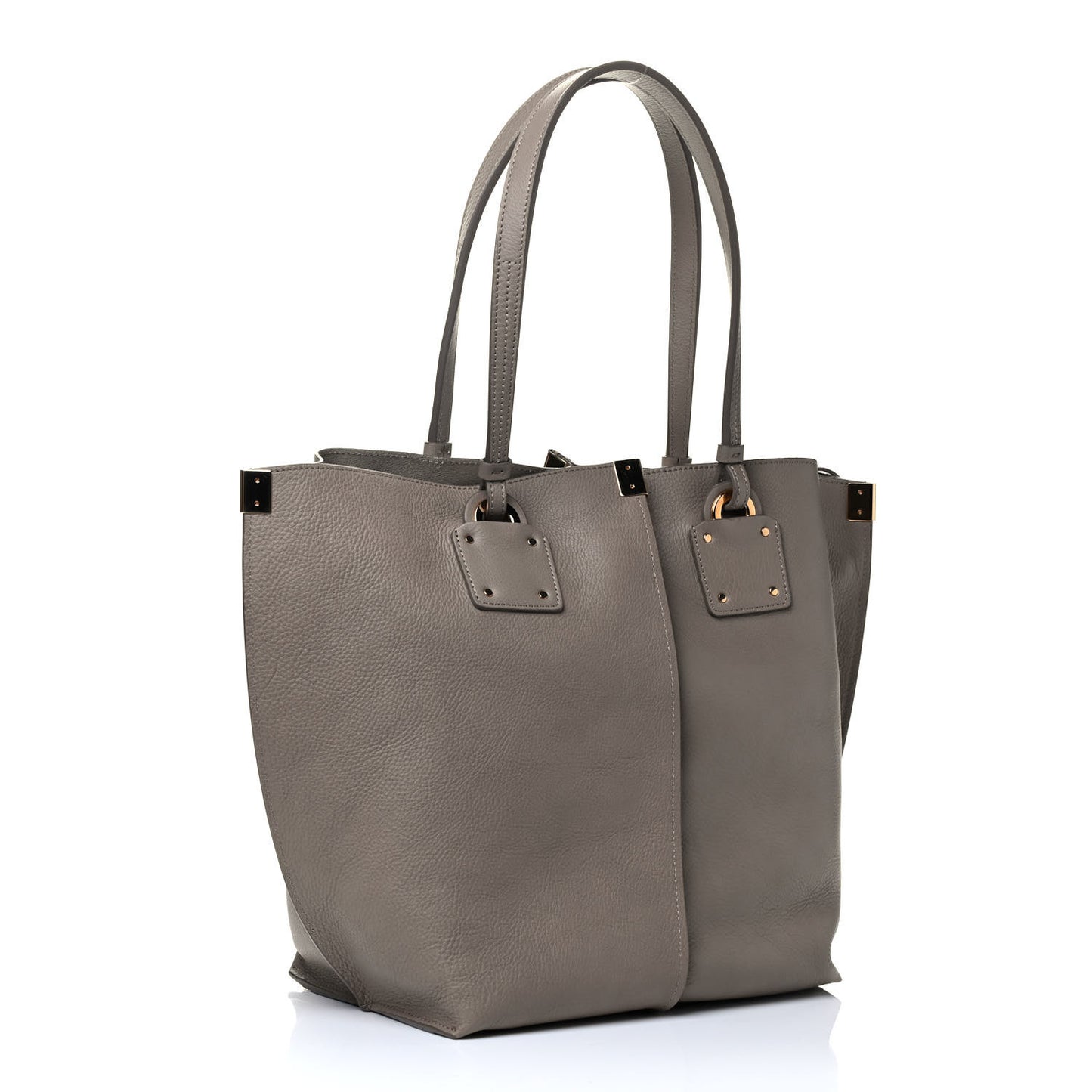 Smooth Calfskin Medium Vick Tote Motty Grey
