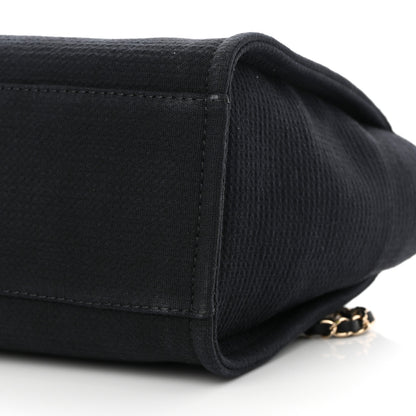 Chanel Mixed Fibers Small Deauville Tote Black 11 of 12