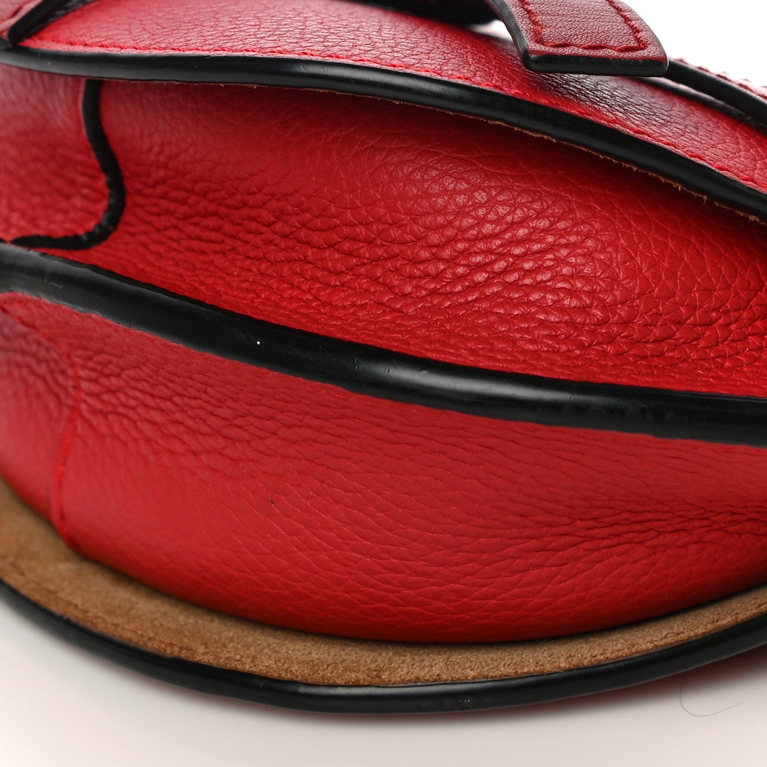 Loewe Grained Calfskin Mini Gate Crossbody Bag Scarlet Burnt Red 9 of 9