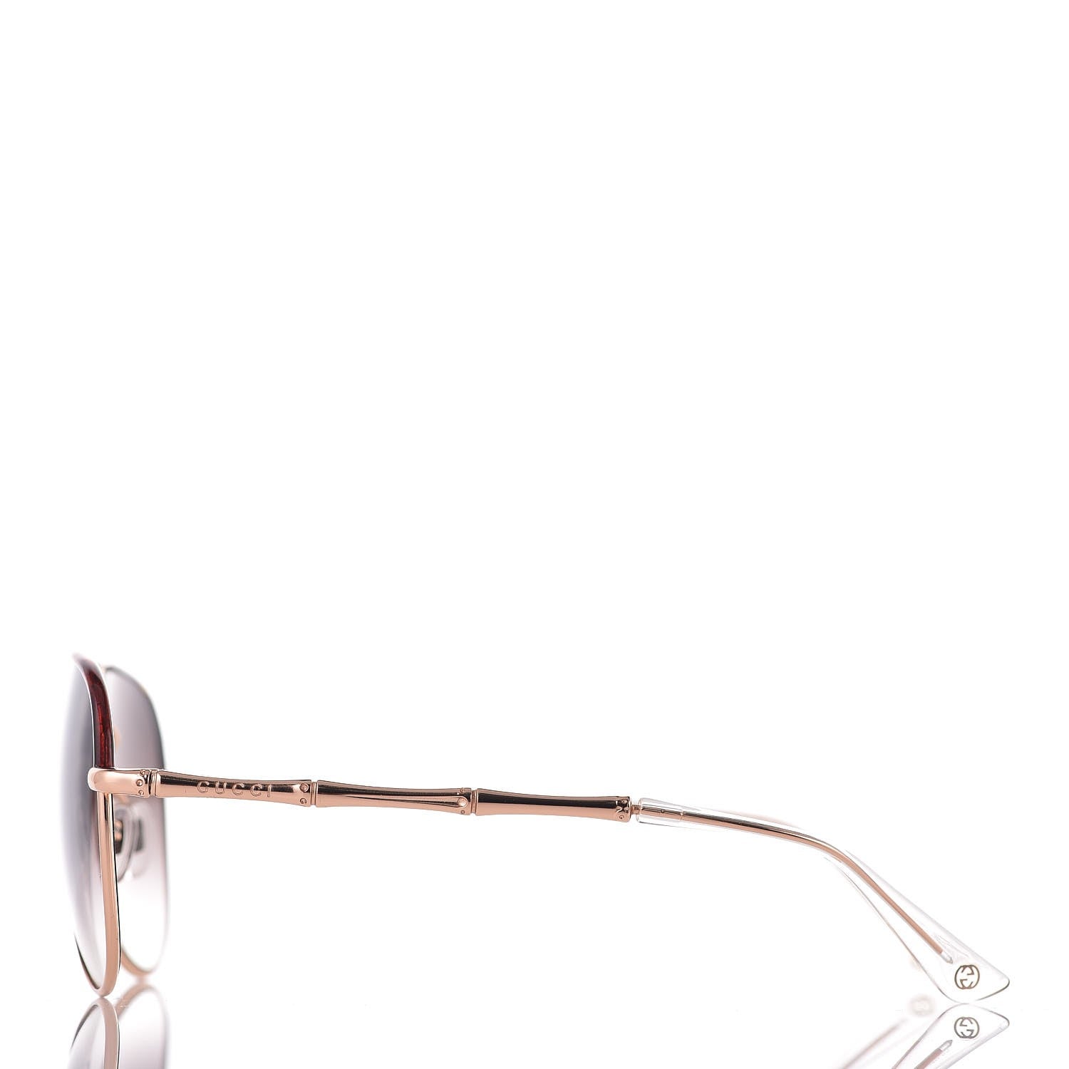 Gucci Bamboo Aviator GG 4276/S Sunglasses Gold 3 of 8