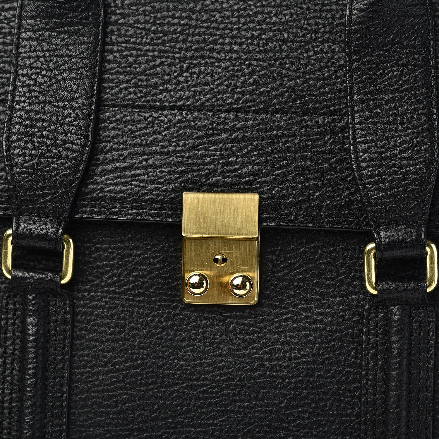 3.1 Phillip Lim 3.1 Textured Calfskin Large Pashli Satchel Black 13 of 13