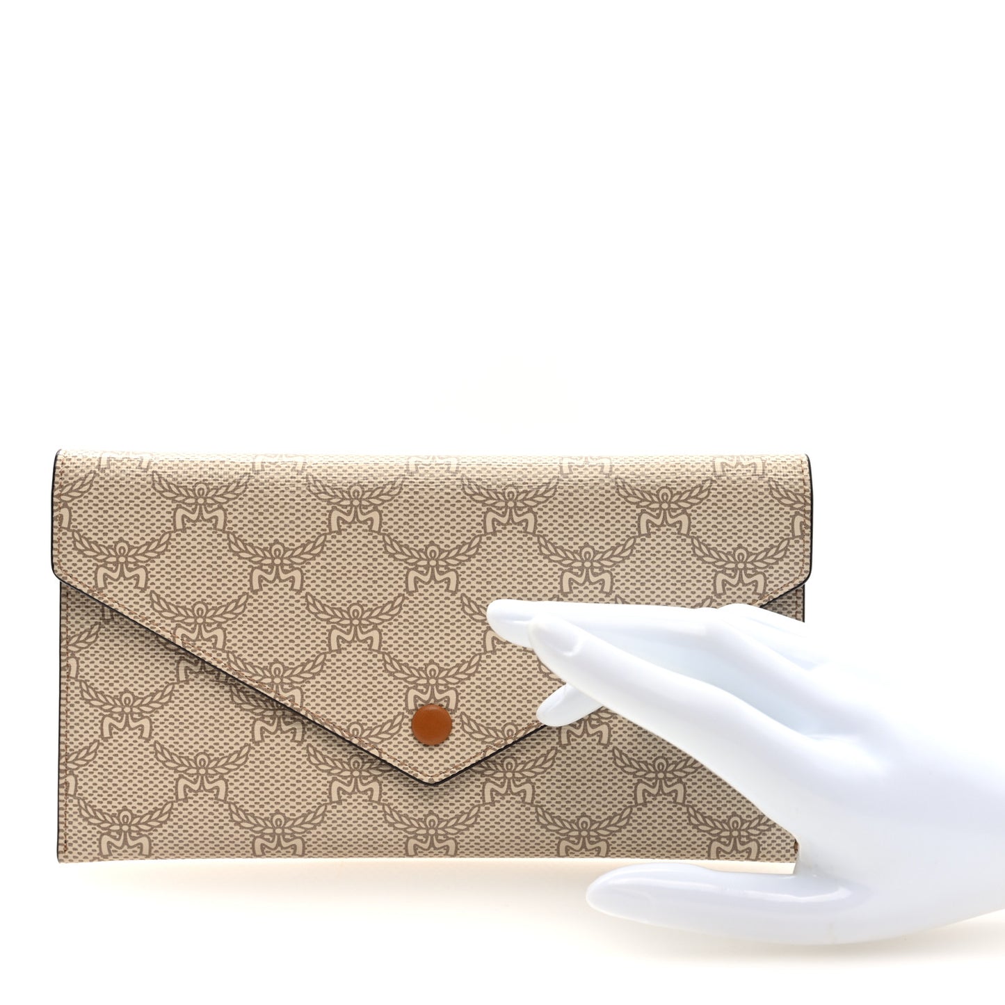 Lauretos Nappa Himmel Continental Pouch Oatmeal