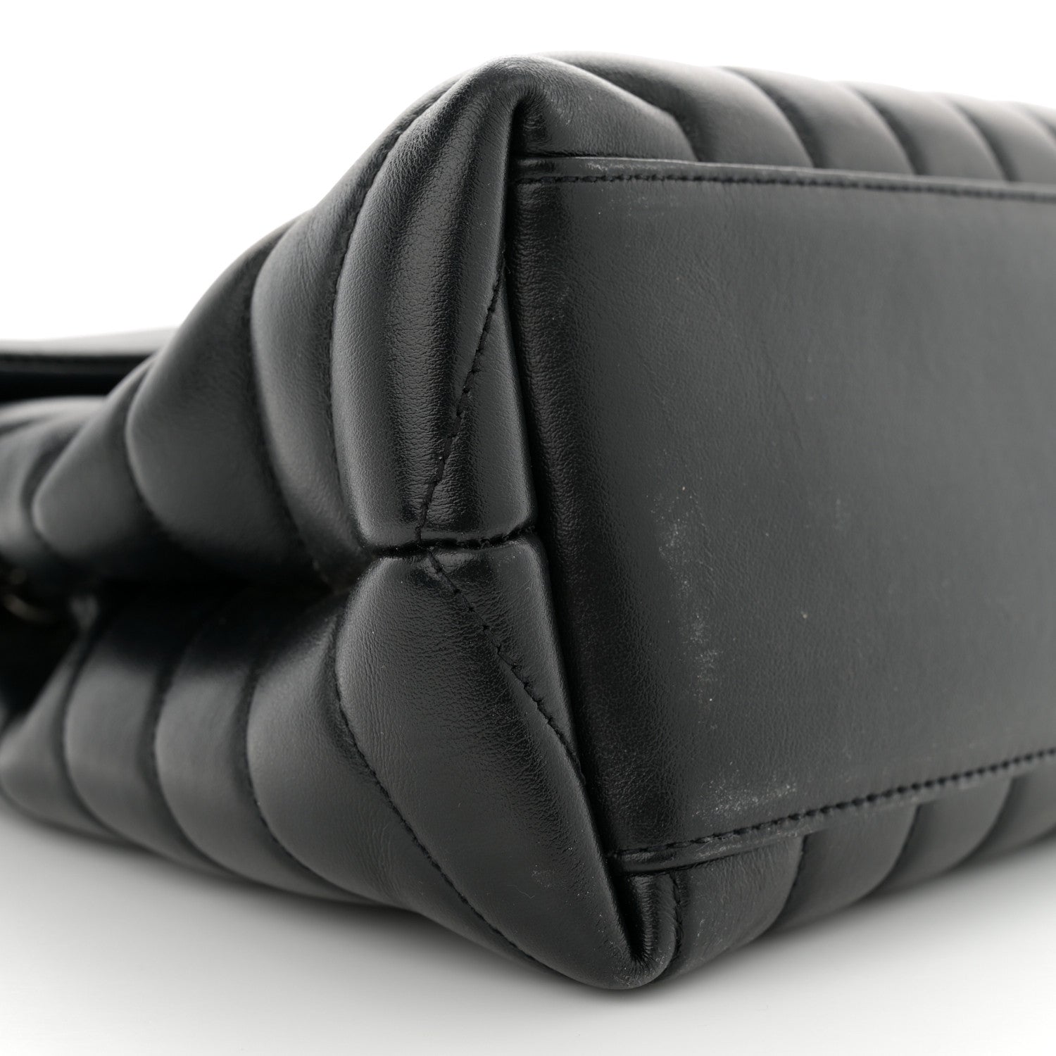 Saint Laurent Calfskin Y Quilted Monogram Medium Loulou Chain Satchel Black 9 of 15