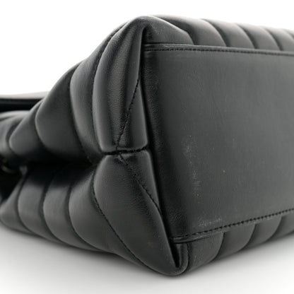 Saint Laurent Calfskin Y Quilted Monogram Medium Loulou Chain Satchel Black 9 of 15