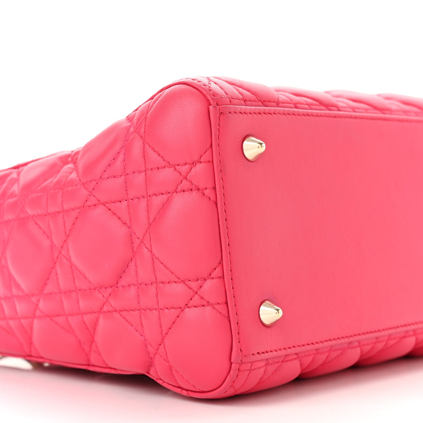 Lambskin Cannage Medium Lady Dior Pink
