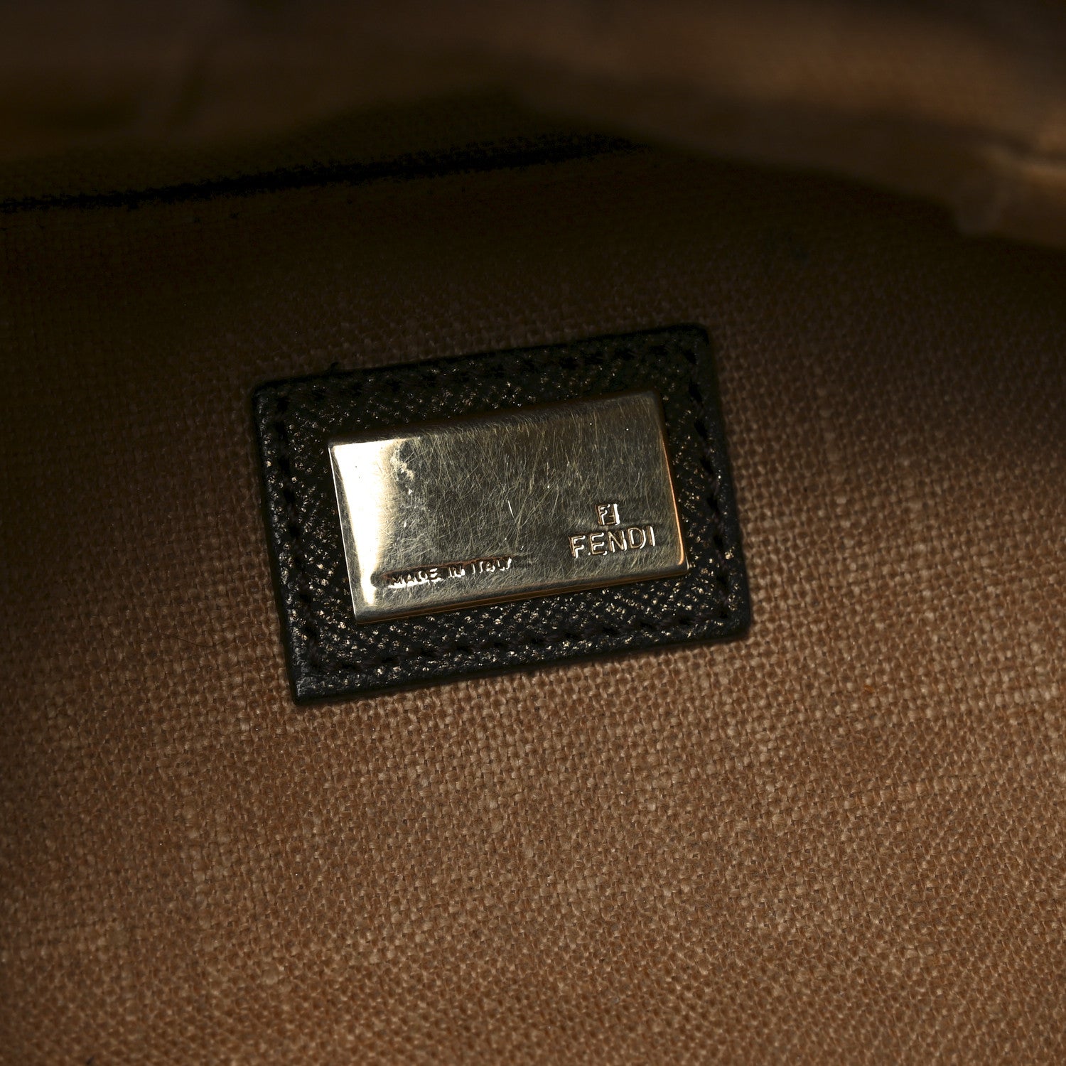 Fendi Zucca Goatskin Spy Bowler Tobacco Bronzo 11 of 23