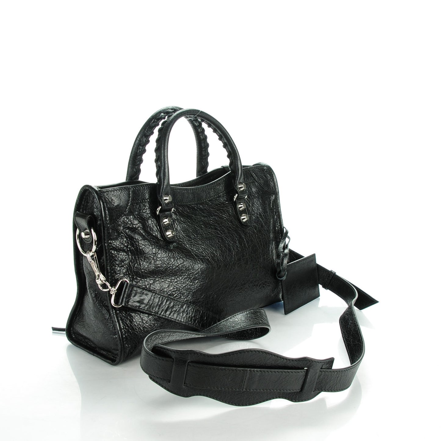 Agneau Classic Silver Hardware S City Black