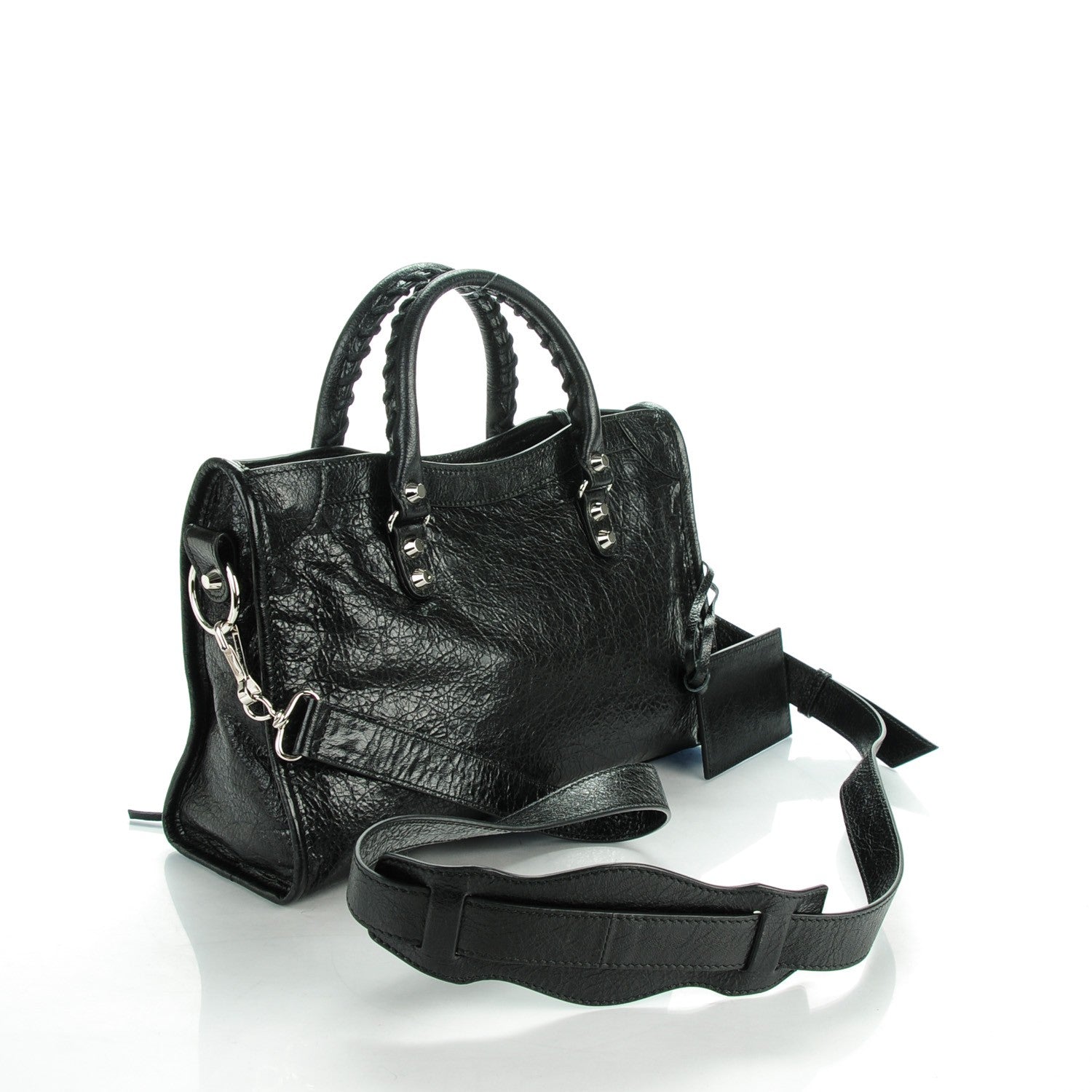 Balenciaga Agneau Classic Silver Hardware S City Black 3 of 8
