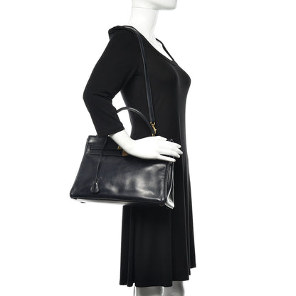 Hermes Box Kelly Retourne 32 Indigo 2 of 44