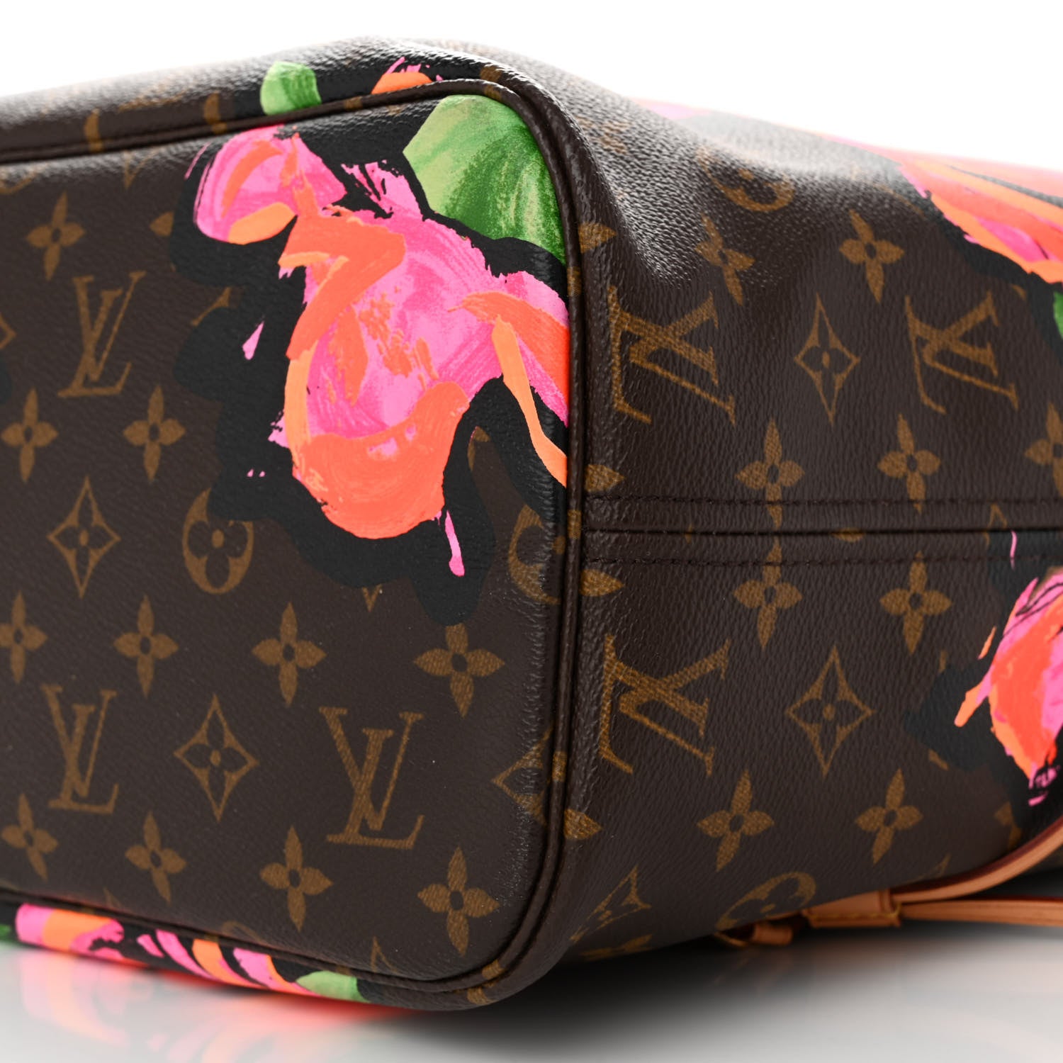 Louis Vuitton Monogram Roses Neverfull MM 10 of 11