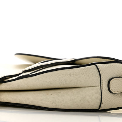 Christian Dior Grained Calfskin Saddle Bag White 10 of 16
