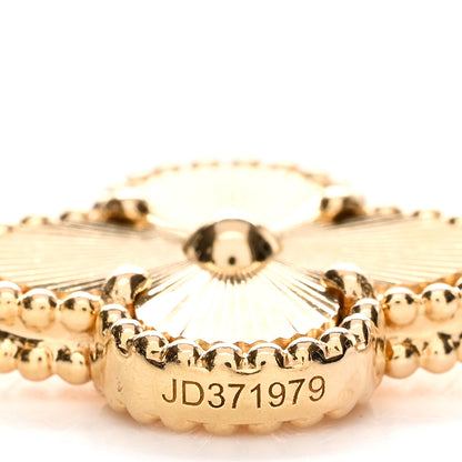 Van Cleef & Arpels 18K Yellow Gold 5 Motifs Guilloche Vintage Alhambra Bracelet 3 of 4