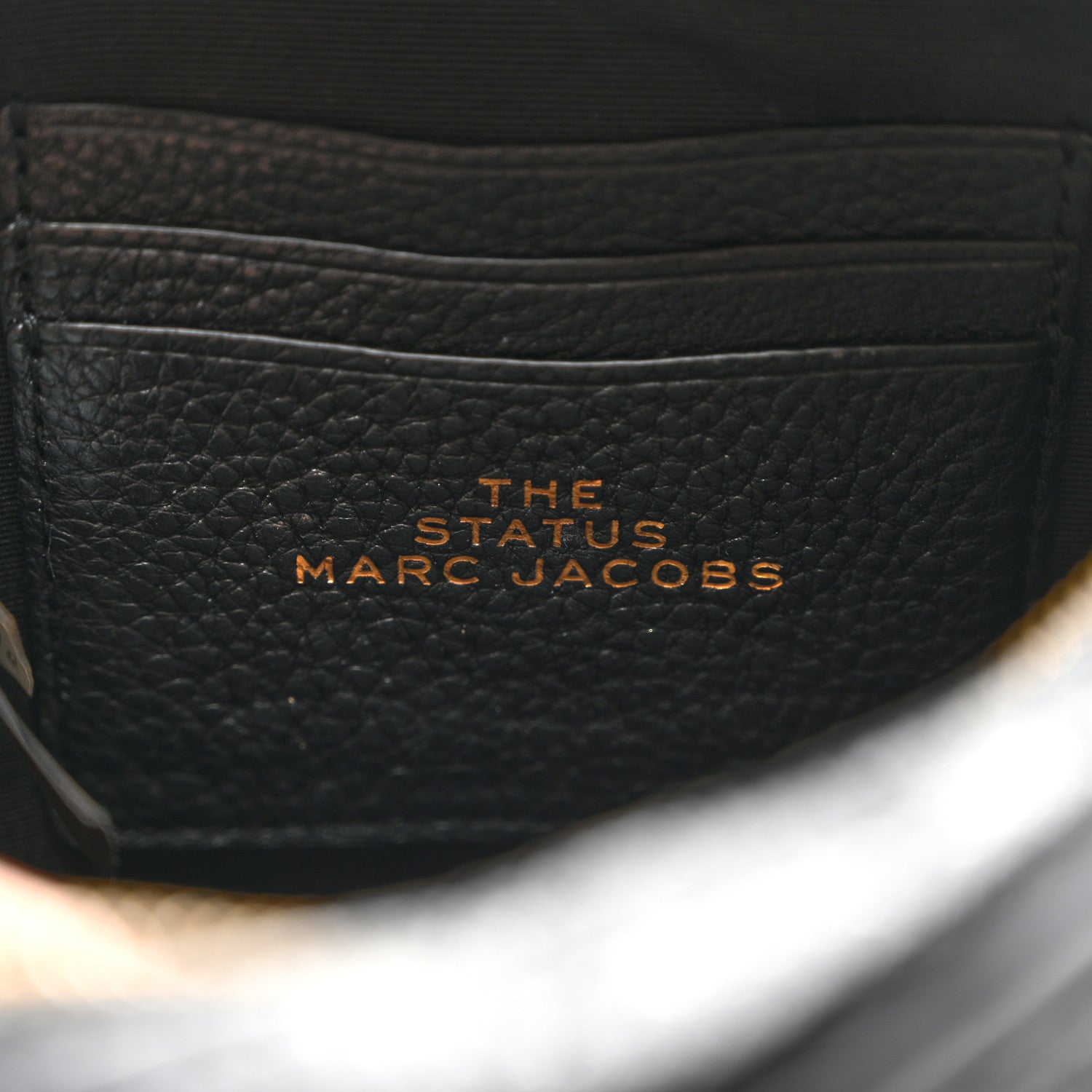 Marc Jacobs Grained Calfskin Quilted The Status Round Crossbody Black 6 of 10