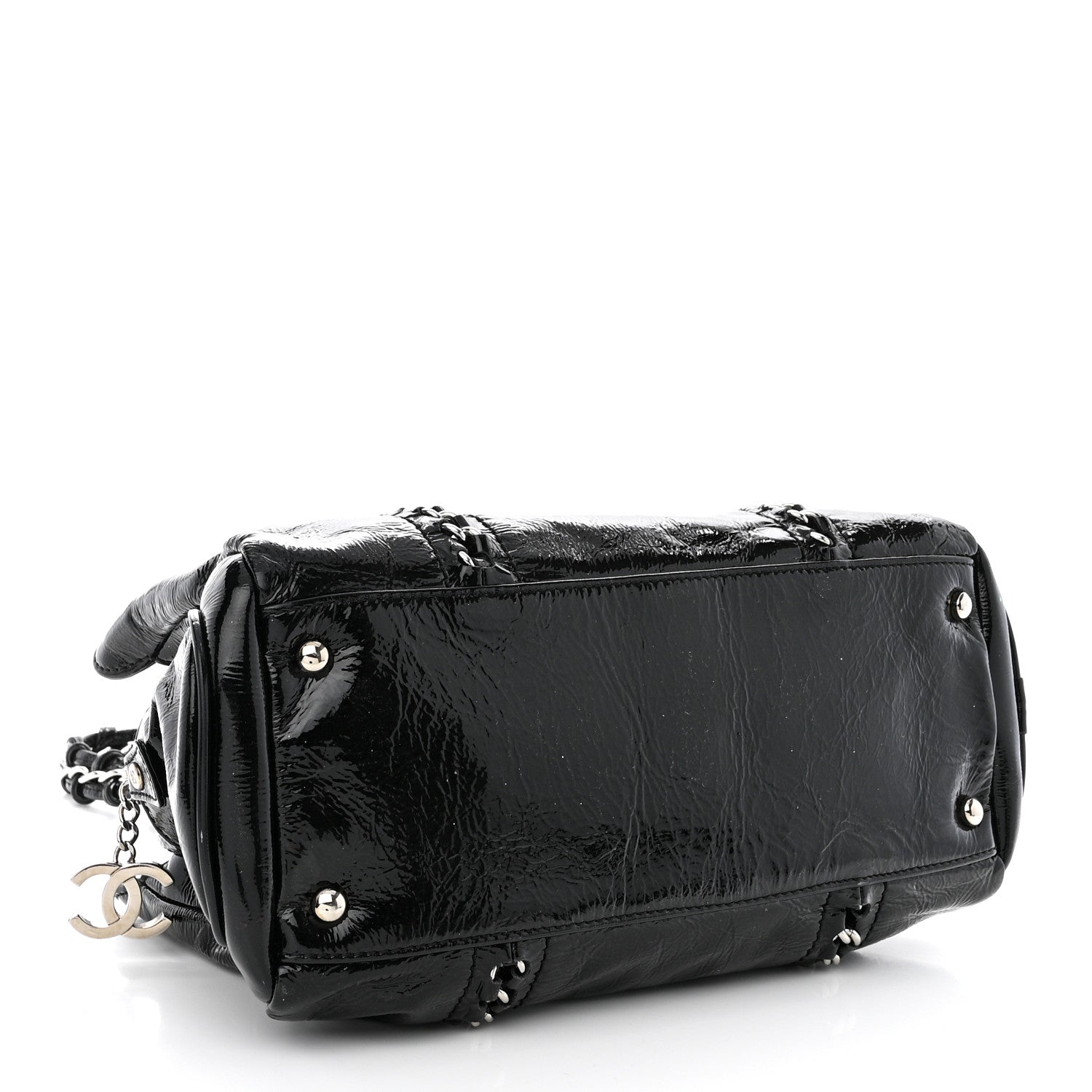 Chanel Patent Calfskin Small Luxe Ligne Tote Black 4 of 15