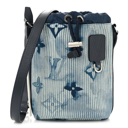 Louis Vuitton Hickory Stripes Denim Monogram Watercolor Sac Marin BB Blue 1 of 9