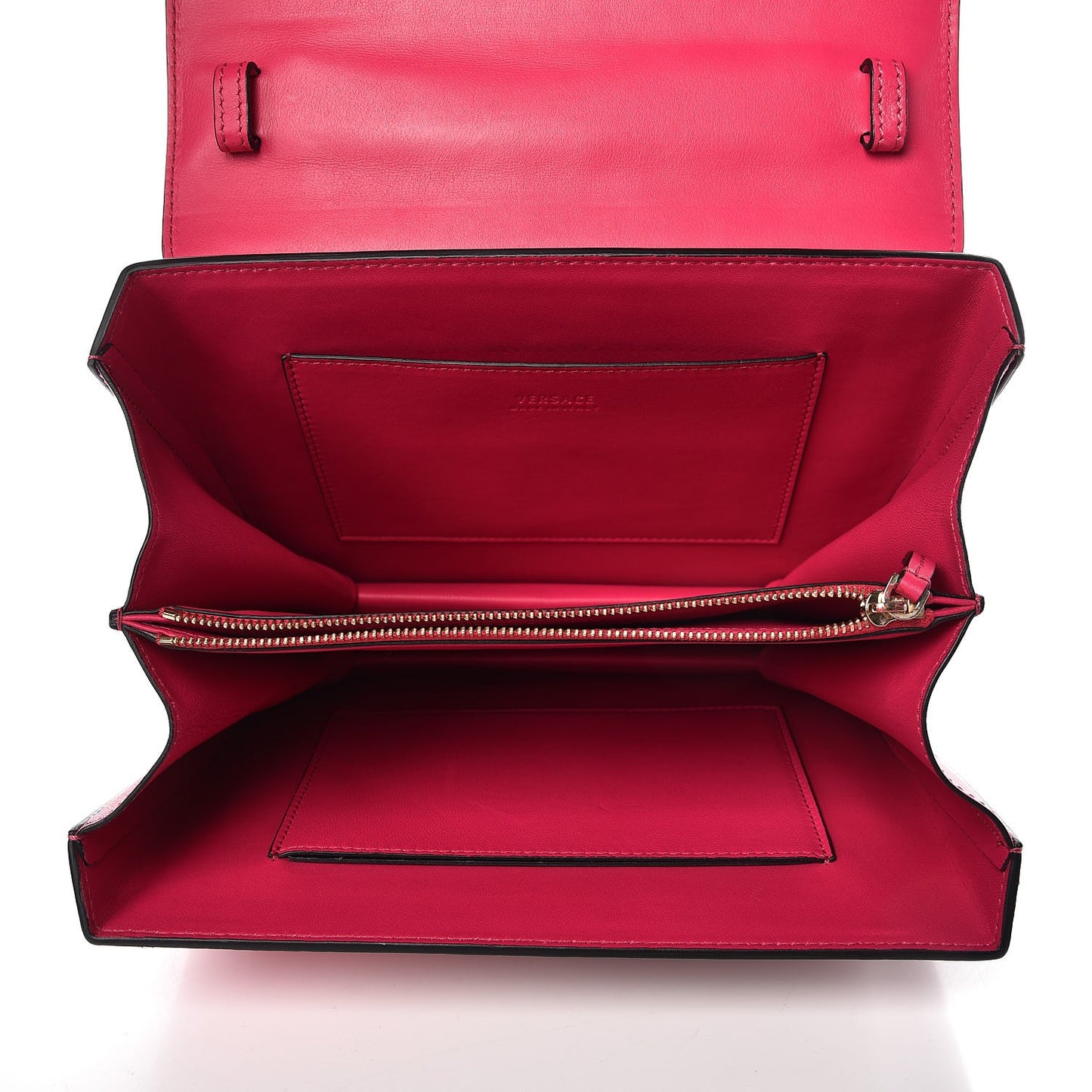 Calfskin Medium DV One Satchel Pink Red