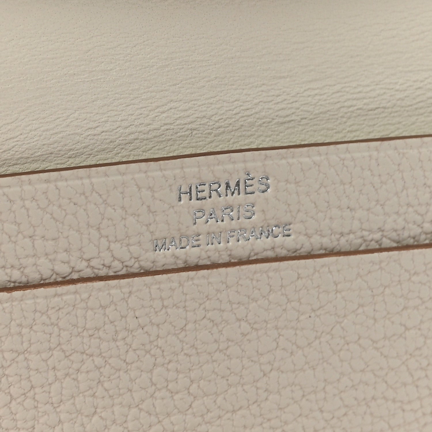 Hermes Chevre Mysore Bearn Card Holder Wallet Mushroom 6 of 7