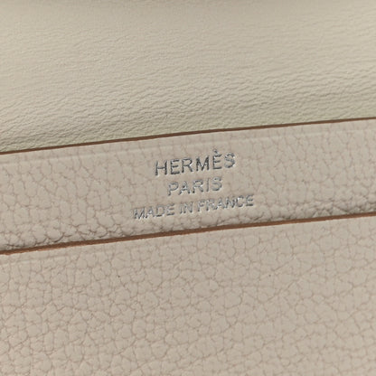 Hermes Chevre Mysore Bearn Card Holder Wallet Mushroom 6 of 7