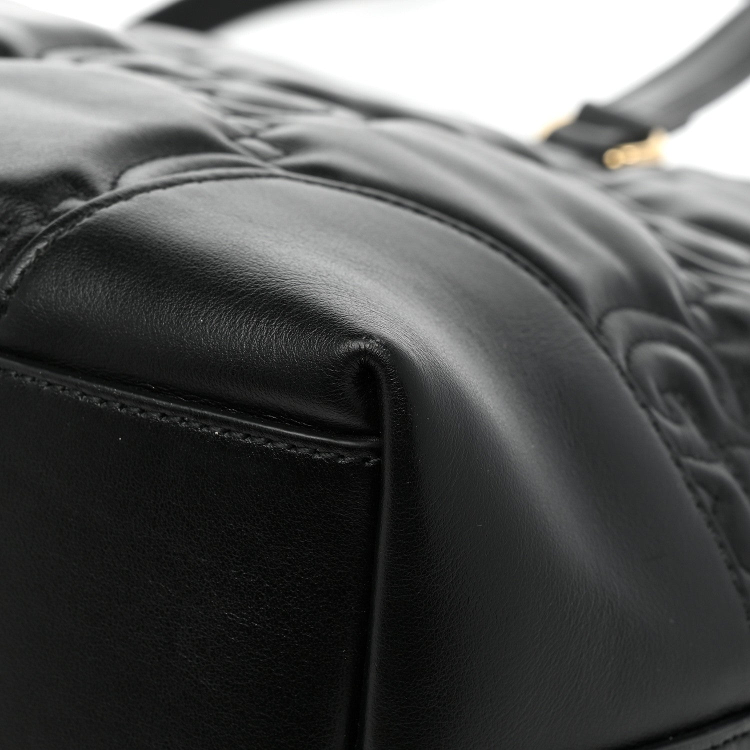 Gucci Calfskin GG Matelasse Medium Ophidia Shopping Tote Black 11 of 13