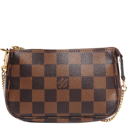 Louis Vuitton Damier Ebene Mini Pochette Accessories 1 of 8