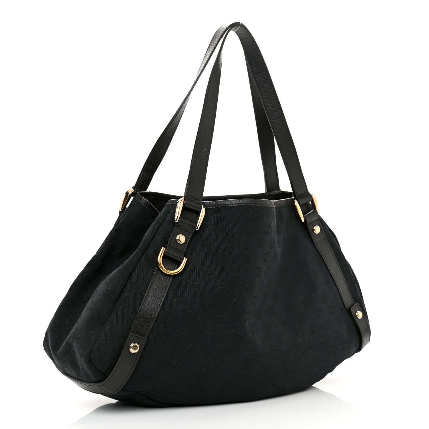 Gucci Monogram Medium Abbey Shoulder Bag Black 3 of 15