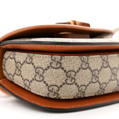 Gucci GG Supreme Monogram Web Bamboo Mini 1947 Belt Bag 95 38 Beige 9 of 11