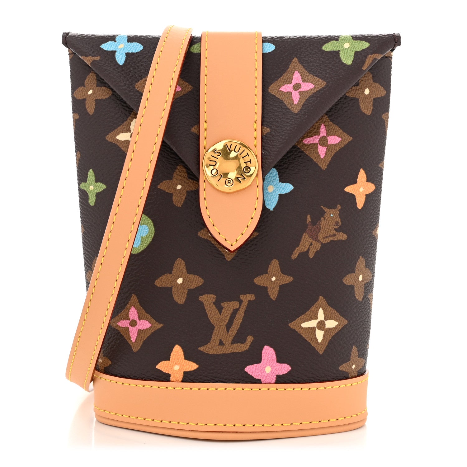 Louis Vuitton X TYLER THE CREATOR Monogram Craggy Envelope Pouch Chocolate 1 of 9