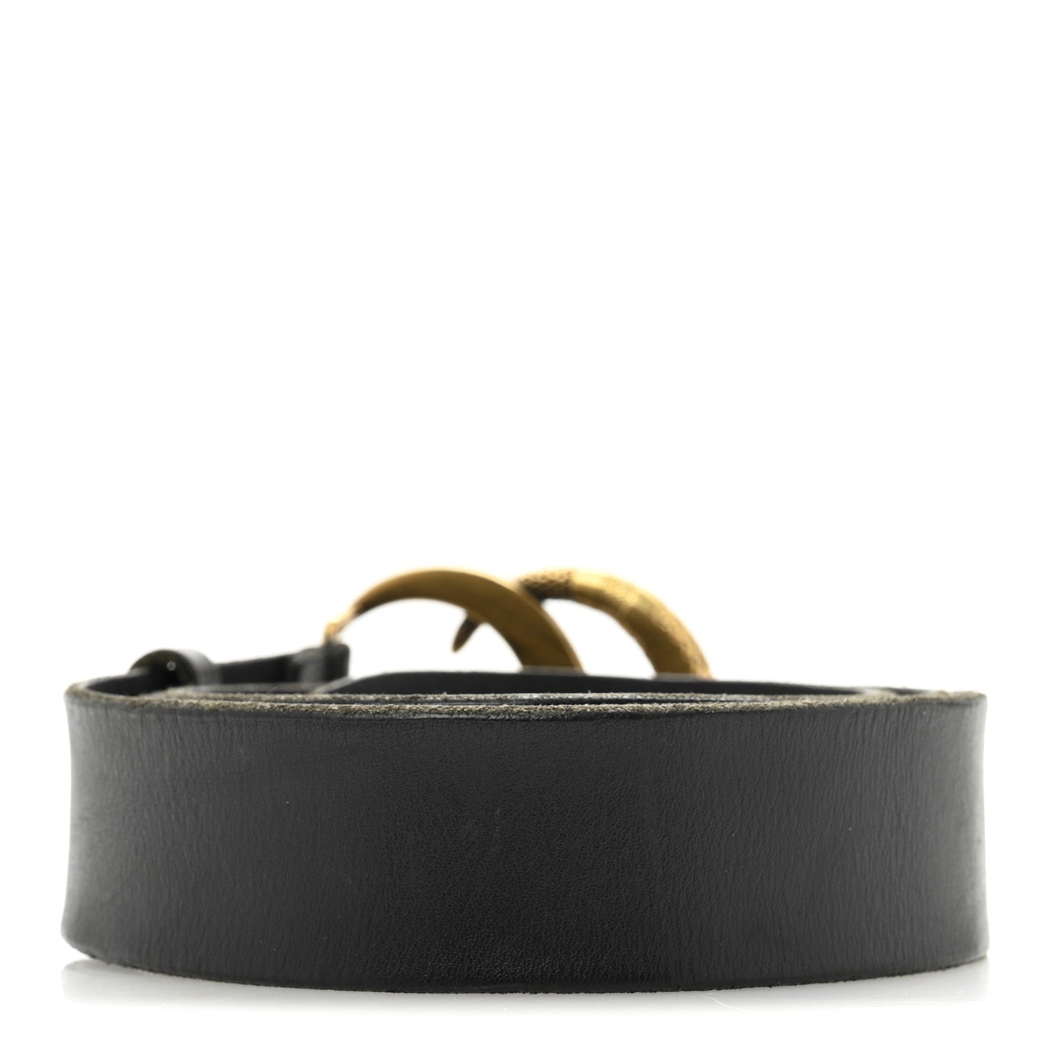 Gucci Faded Calfskin Snake Double G Belt 100 40 Black 2 of 7