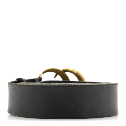 Gucci Faded Calfskin Snake Double G Belt 100 40 Black 2 of 7