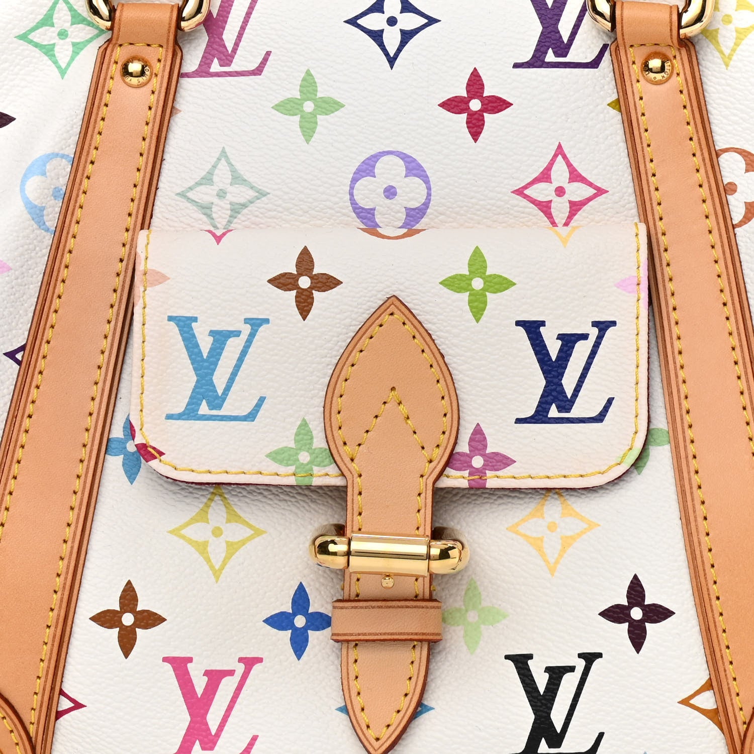 Louis Vuitton Monogram Multicolor Priscilla White 8 of 11