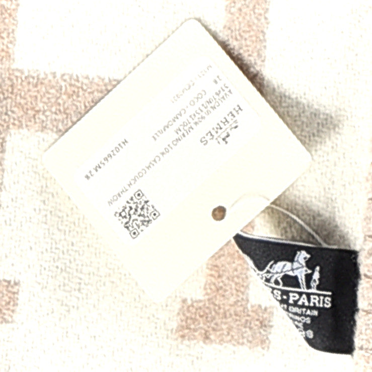 Wool Cashmere Avalon III Blanket Coco Camomille