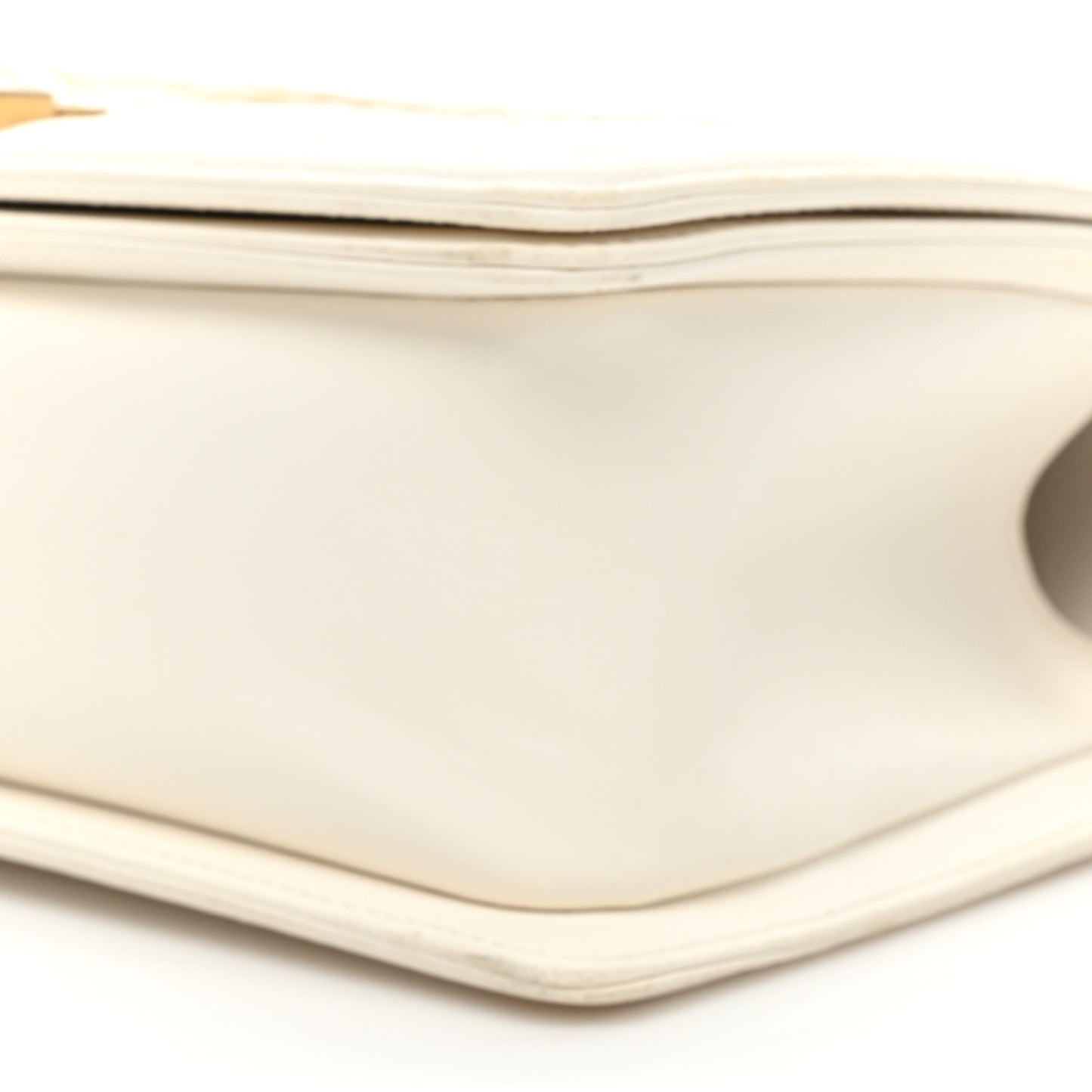 Snakeskin Medium Boy Flap White